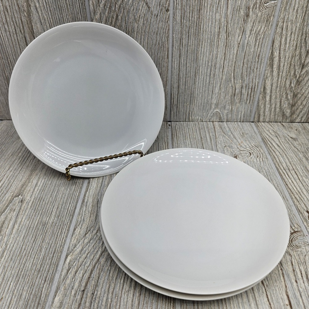 Arzberg White Porcelain Bread and Butter Plates Set of 3 Germany 6 3/4" Round